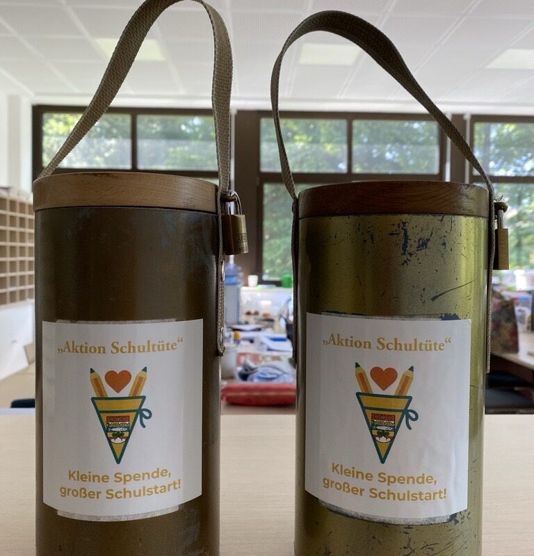 Aktion Schultüte Spendenboxen