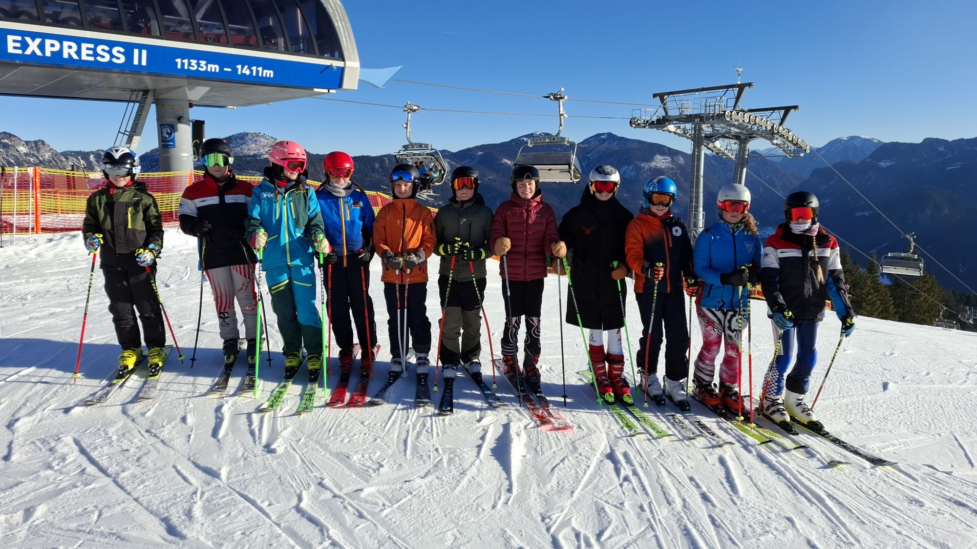 Teilnehmerinnen an der Bezirksschimeisterschaften in Gosau