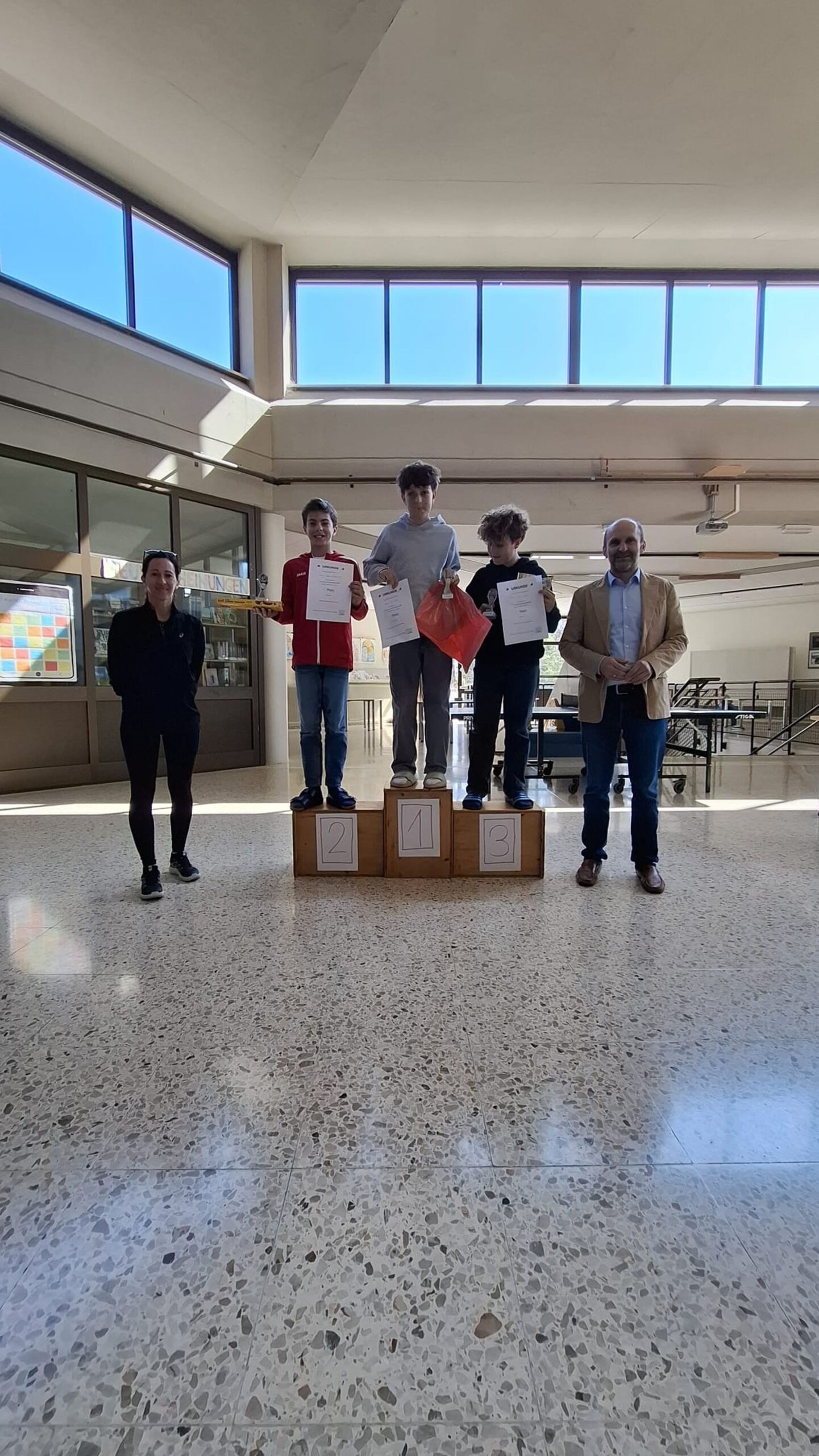 Sieger beim Tischtennis Turnier